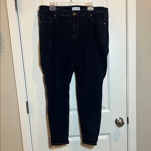 Lane Bryant Dark Blue Flex Magic Waistband Mid-Rise Skinny Size 18